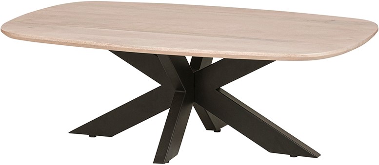 Salontafel deens Ashblond ovaal mangohout 120 cm