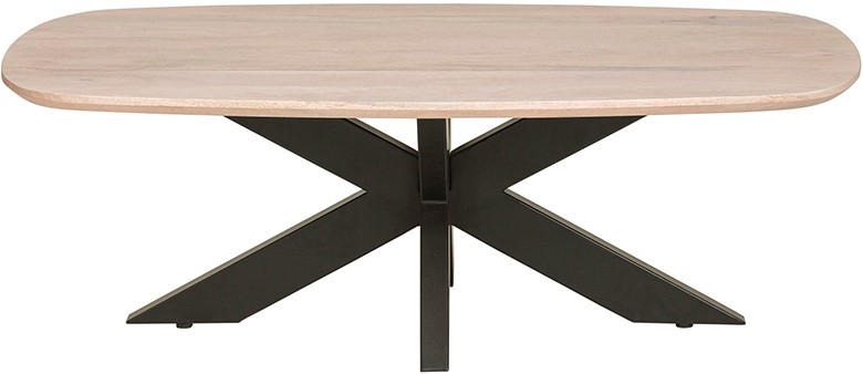 Salontafel deens Ashblond ovaal mangohout 120 cm - Afbeelding 2