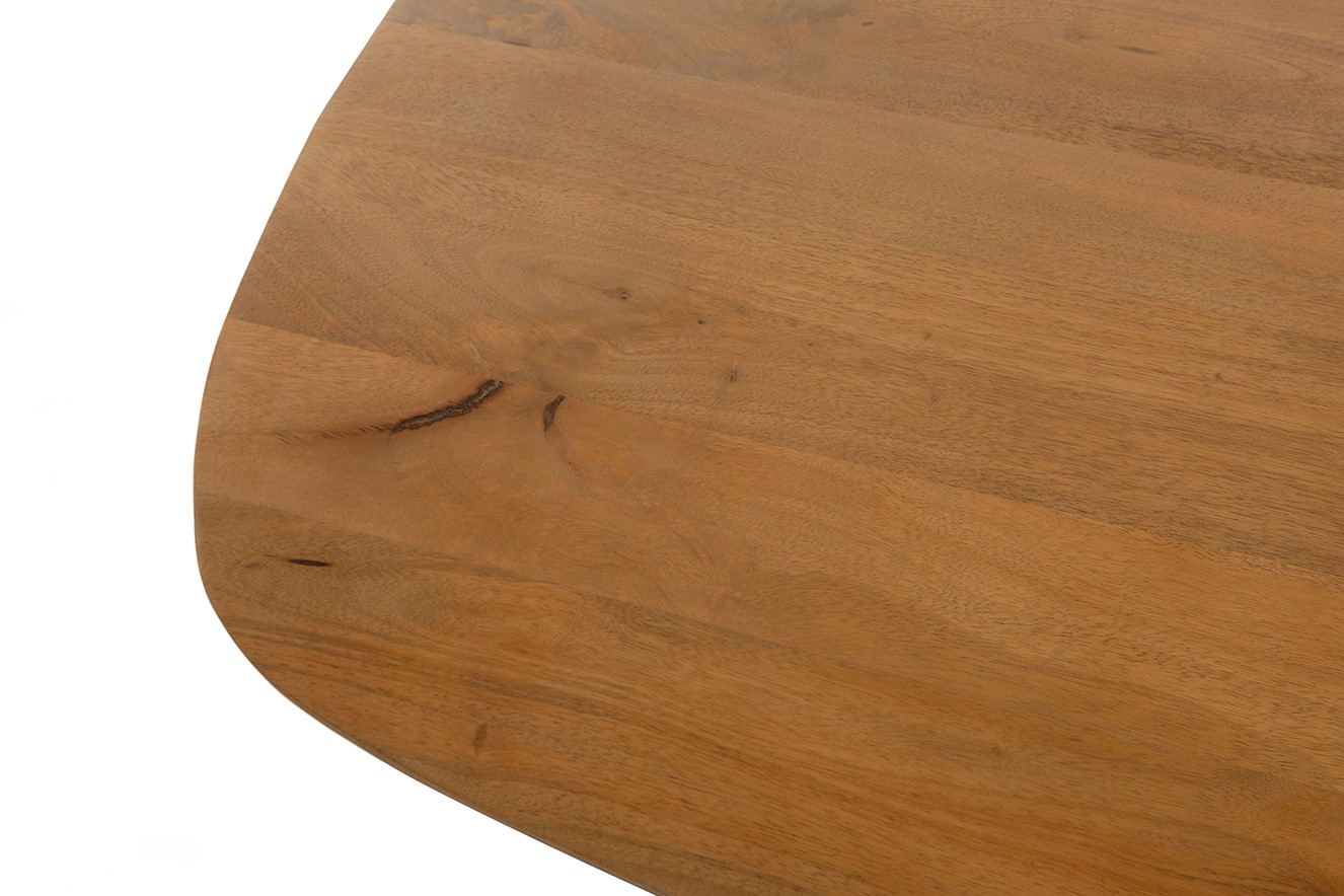 Salontafel deens Smooth ovaal naturel mangohout 120 cm - Afbeelding 4