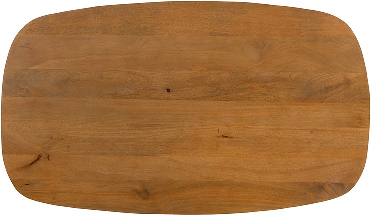 Salontafel deens Smooth ovaal naturel mangohout 120 cm - Afbeelding 5