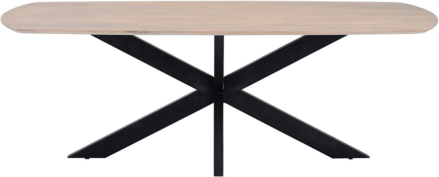Eetkamertafel deens Ashblond ovaal mangohout 180 cm - Afbeelding 2
