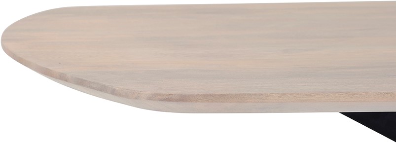 Eetkamertafel deens Ashblond ovaal mangohout 230 cm - Afbeelding 4