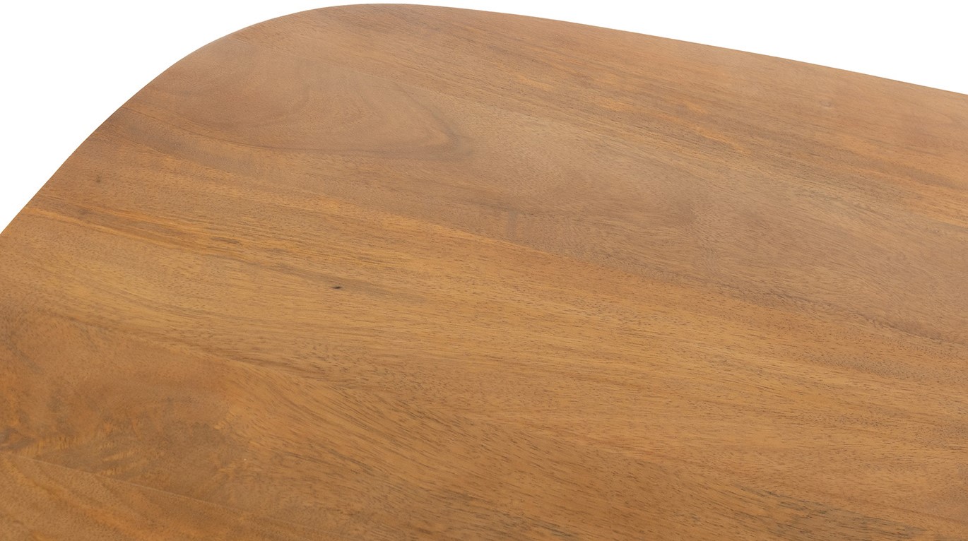 Eetkamertafel deens Smooth ovaal naturel mangohout 160 cm - Afbeelding 3