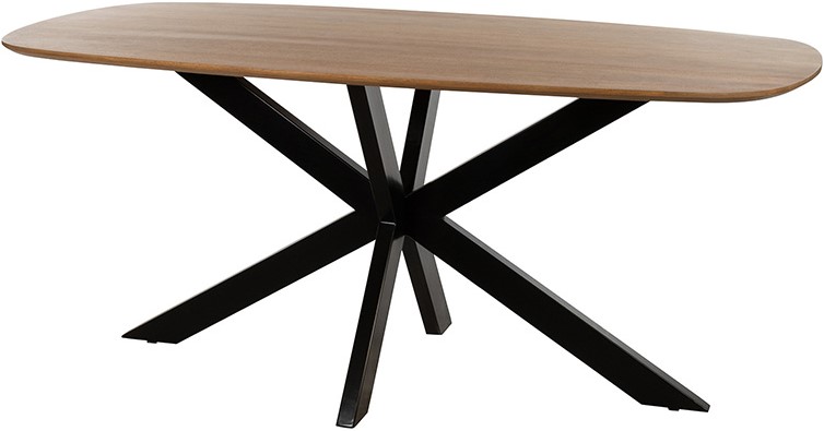 Eetkamertafel deens Smooth ovaal naturel mangohout 210 cm