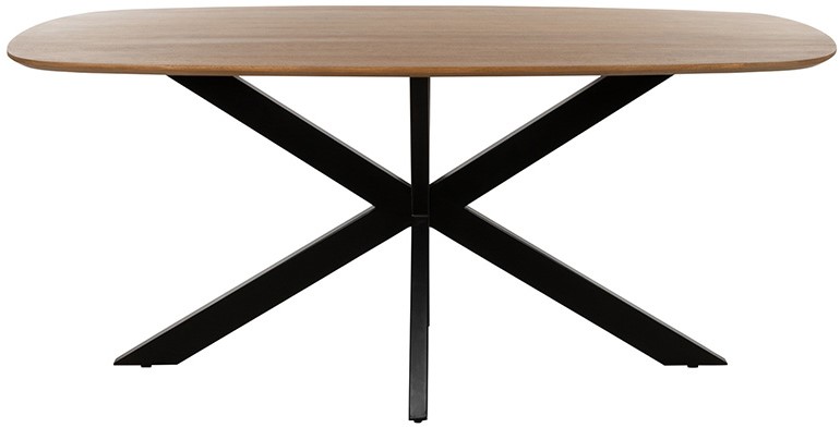 Eetkamertafel deens Smooth ovaal naturel mangohout 210 cm - Afbeelding 2