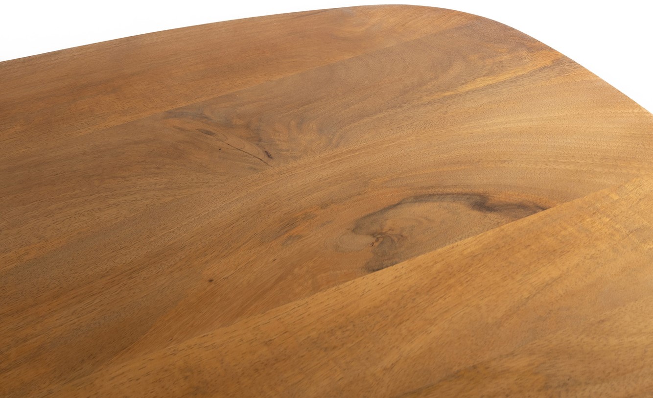 Eetkamertafel deens Smooth ovaal naturel mangohout 210 cm - Afbeelding 4