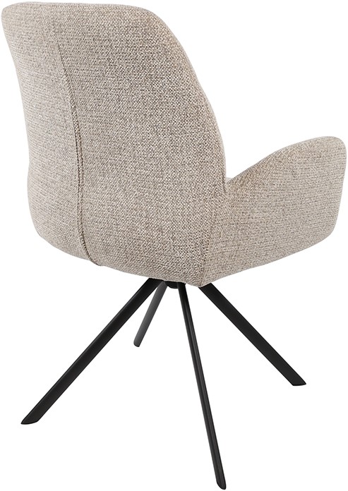 Armstoel Charles draaipoot 360 Milan 120 naturel set van 2 - Afbeelding 3