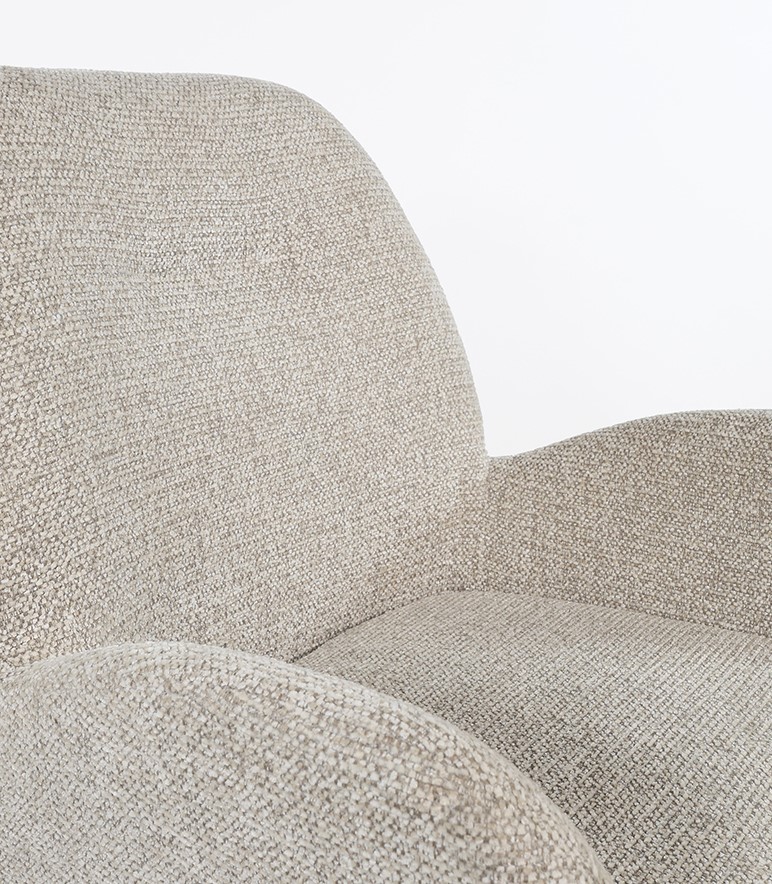 Armstoel Charles draaipoot 360 Milan 120 naturel set van 2 - Afbeelding 5