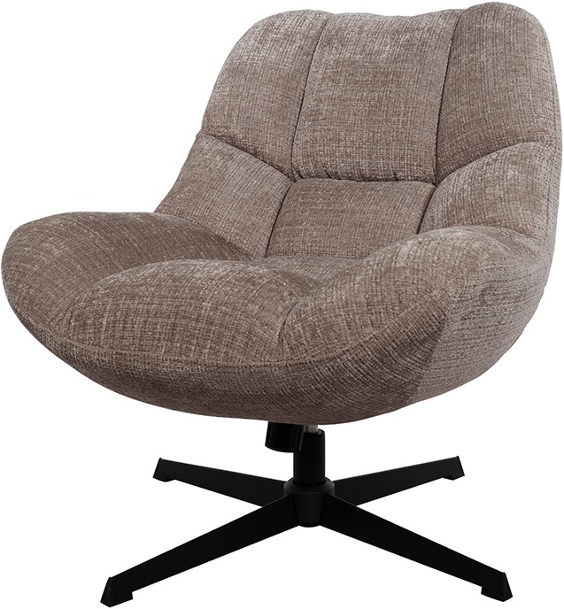 Draaifauteuil Chuck 360 rock system Cremona Fur 24