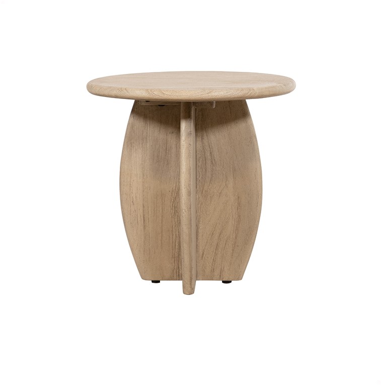 Bijzettafel Weathered acaciahout Ø50 cm - Afbeelding 2