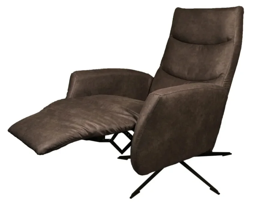 Draai-relaxfauteuil Ivaldi elektrisch microvezel - Afbeelding 2
