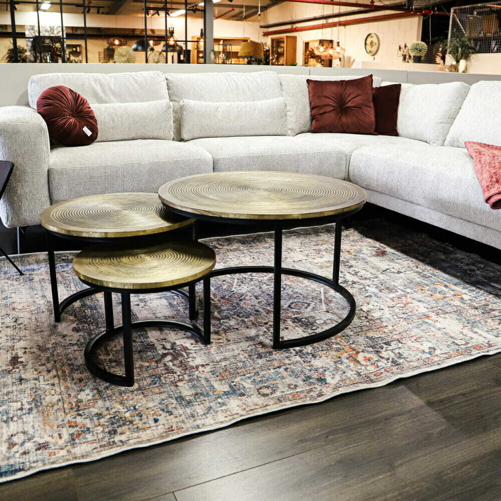 Driedelige salontafelset Dubai - Brons - 78 x 78 cm - Afbeelding 4