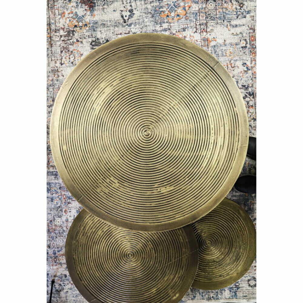 Driedelige salontafelset Dubai - Brons - 78 x 78 cm - Afbeelding 5