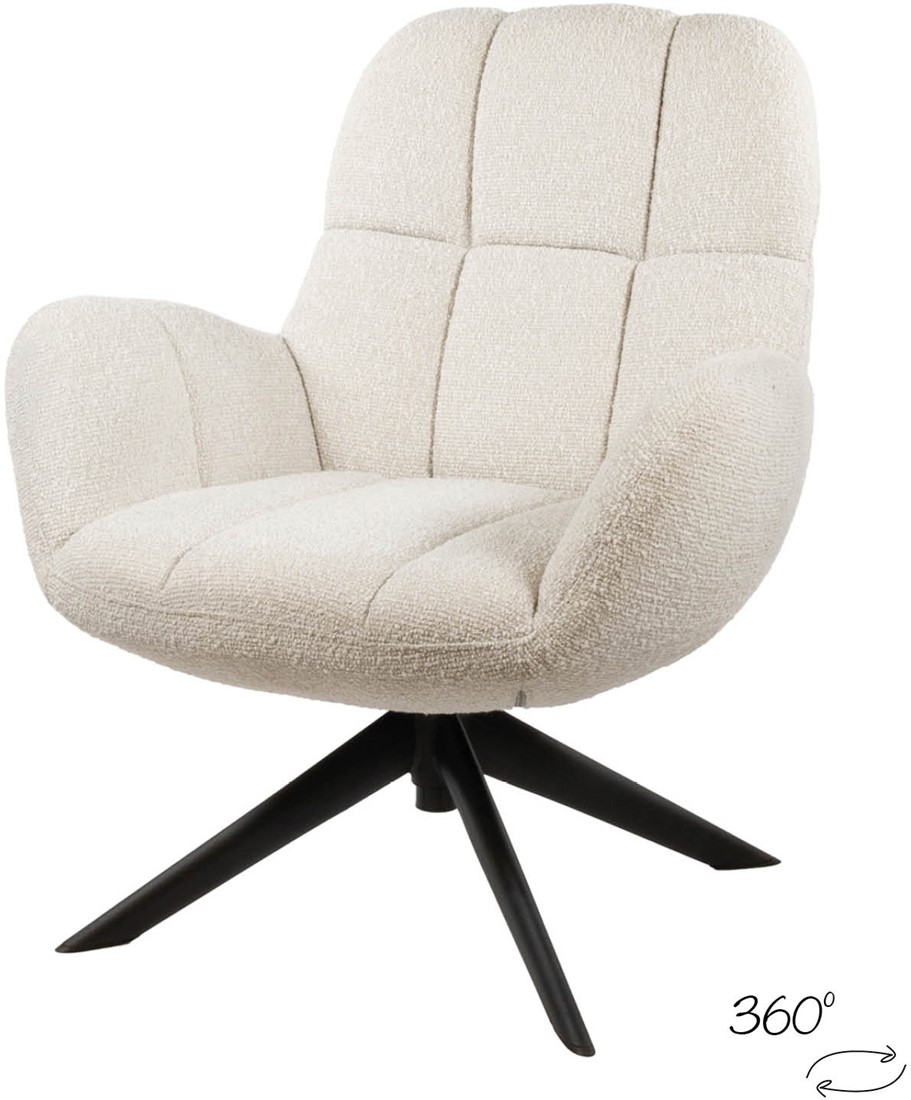 Draaifauteuil Elvis 360 Monet Pearl