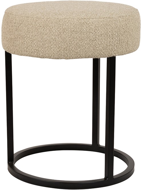 Voetenbank Escabel Rhythm 05 beige Ø40 cm