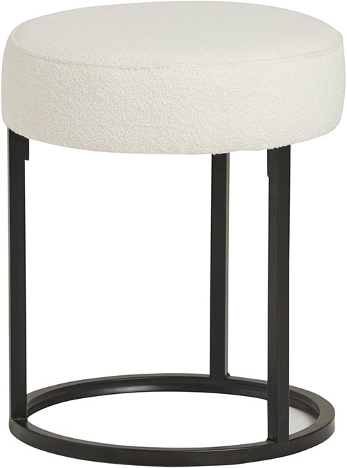 Voetenbank Escabel Alpine ivoor Ø40 cm