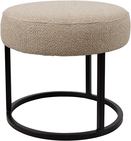 Voetenbank Escabel Rhythm 05 beige Ø45 cm