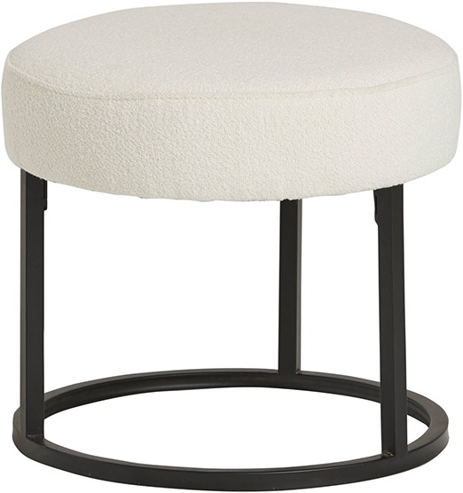 Voetenbank Escabel Alpine ivoor Ø45 cm