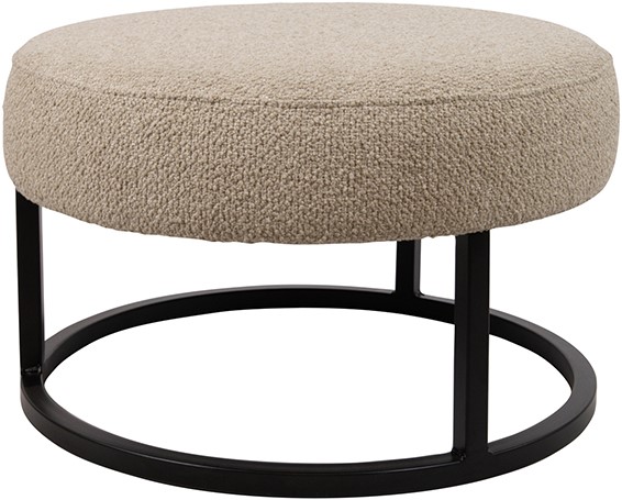 Voetenbank Escabel Rhythm 05 beige Ø50 cm