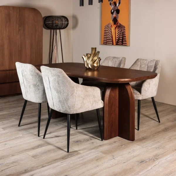 Eettafel-Salerno-Deens-ovaal Eettafel Salerno - Deens ovaal