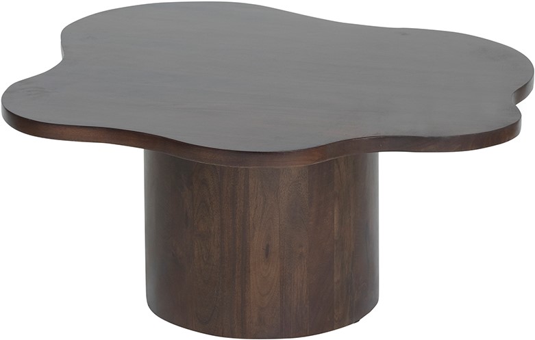Salontafel Fiore Walnut bruin mangohout 98 cm