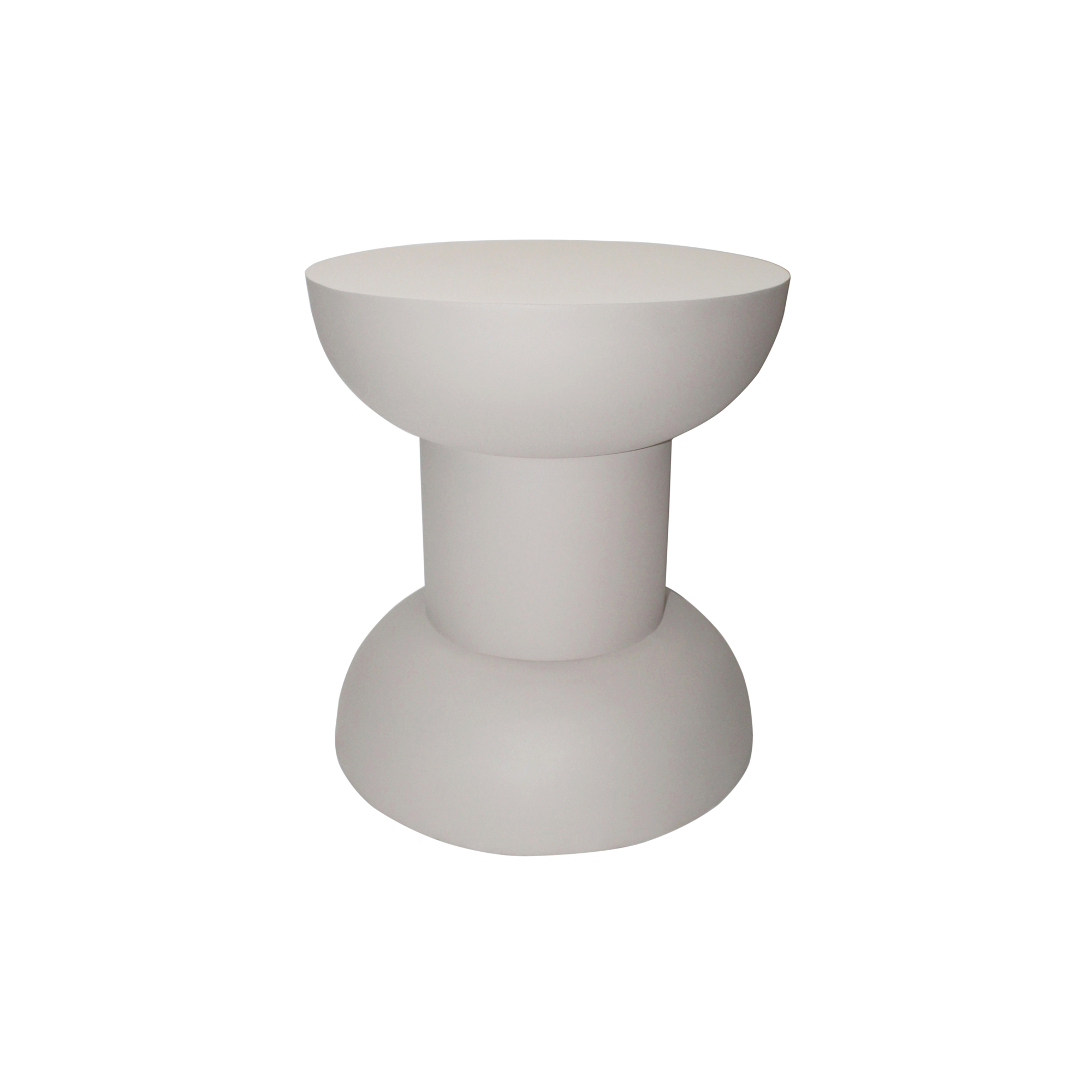 Bijzettafel Parma gebroken wit Ø45 cm
