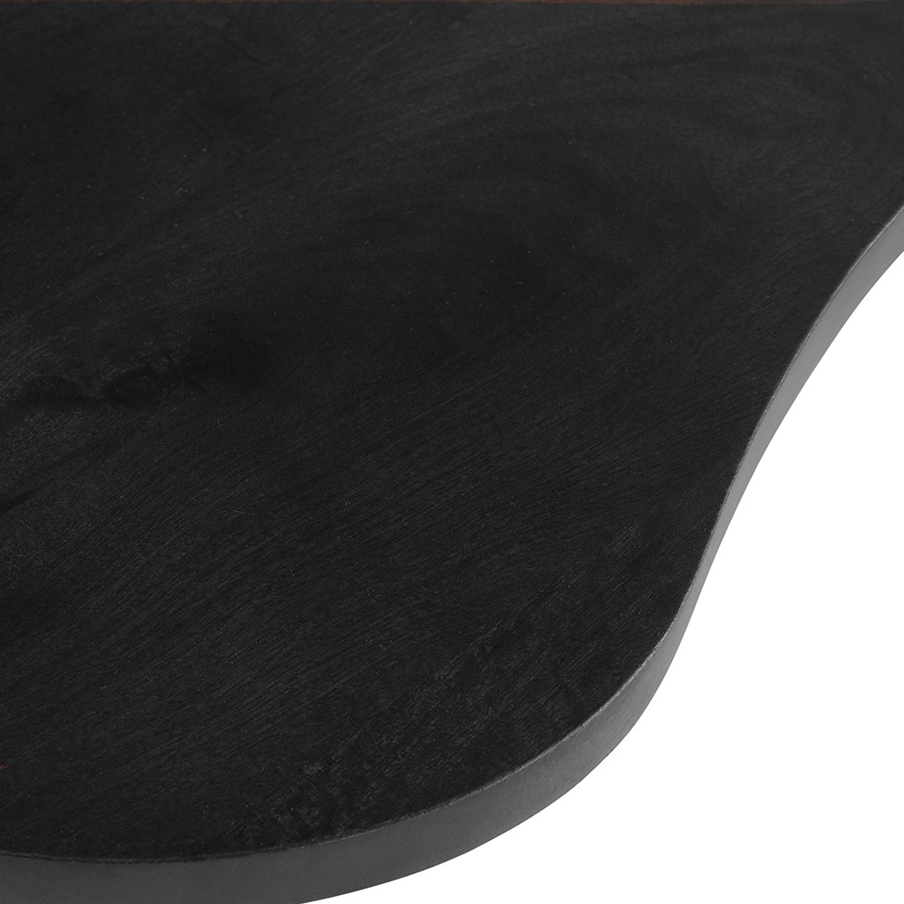 Salontafel Firenze boon vorm zwart 85 cm - Afbeelding 6