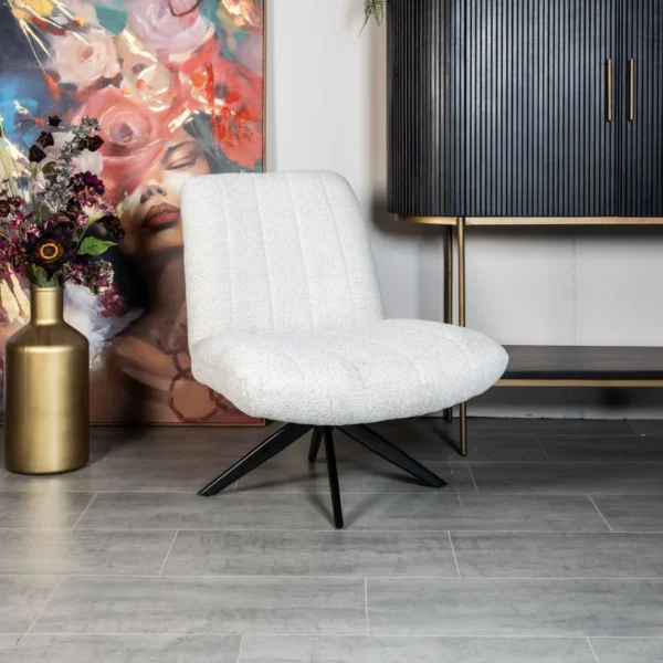 Fauteuil-Joey-Geweven-stof-Beige Fauteuil Joey geweven stof