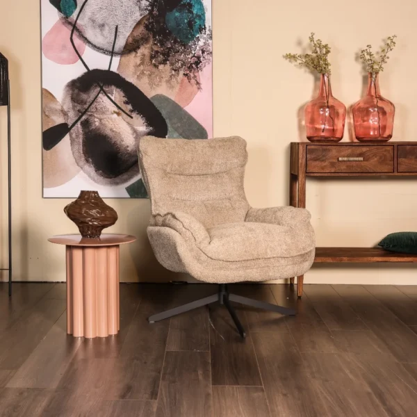 Fauteuil-Orense-Boucle-Zand Fauteuil Orense - Boucle - Zand
