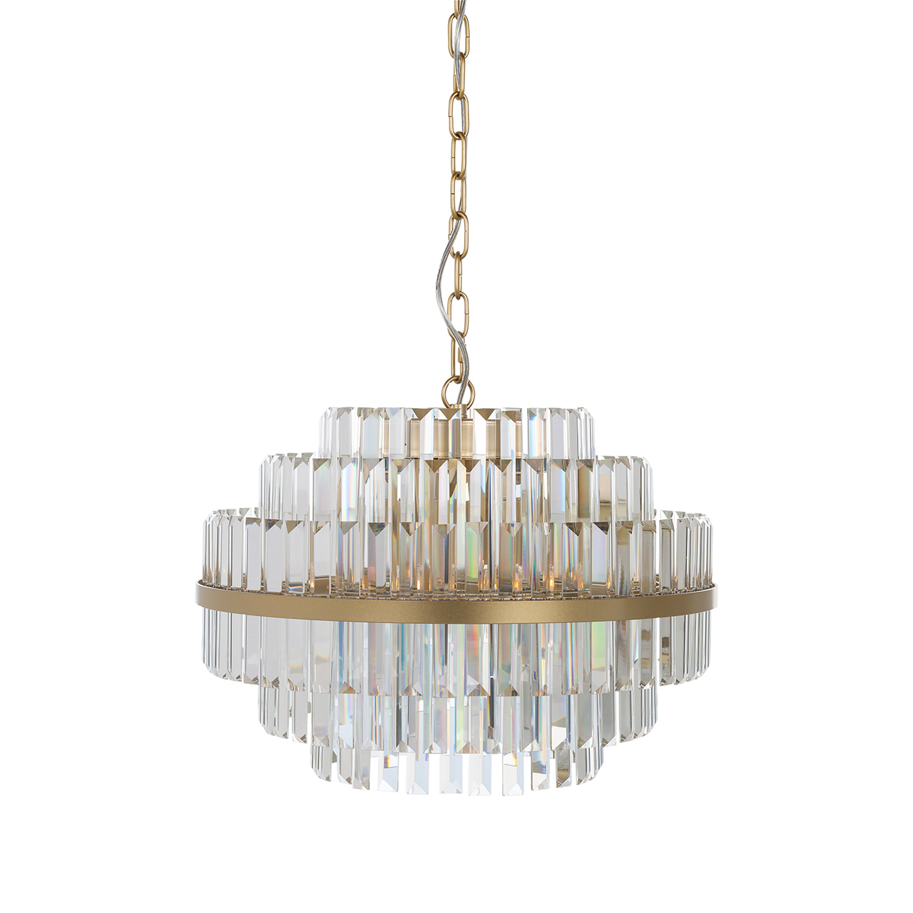 Hanglamp Desire geborsteld small goud