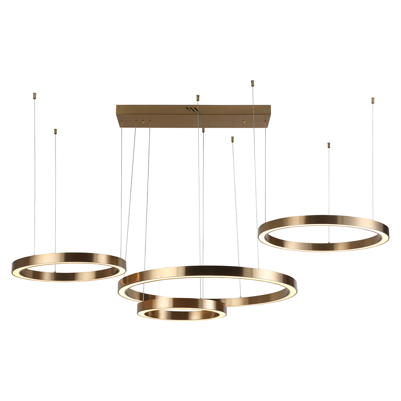 Hanglamp Lilou geborsteld goud
