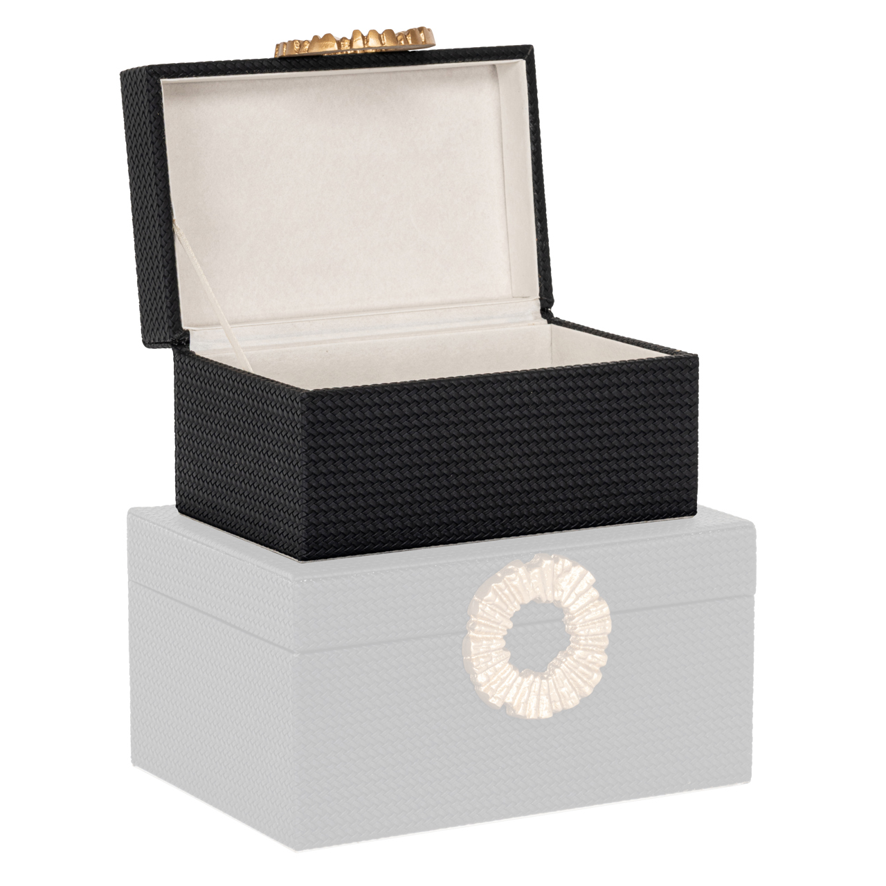 Opbergdoos Amal small zwart/goud - Afbeelding 5