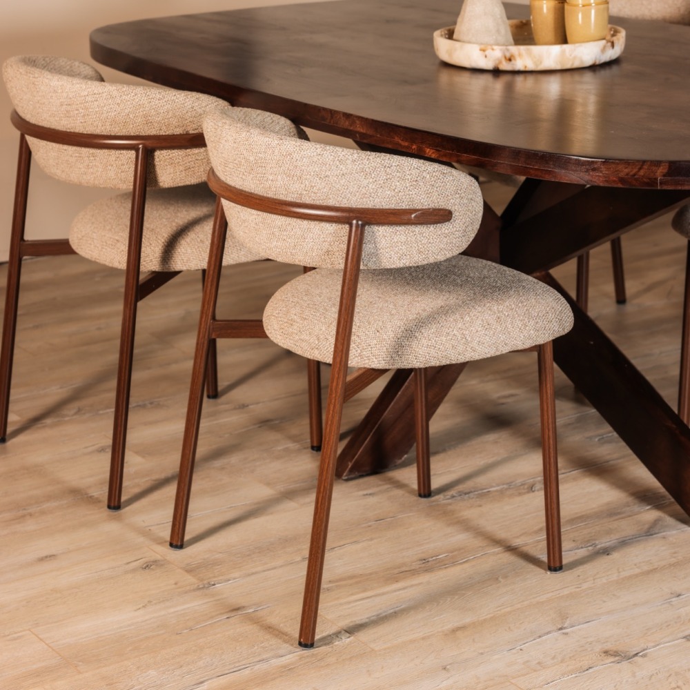 Eetkamerstoel Elin beige - Afbeelding 6