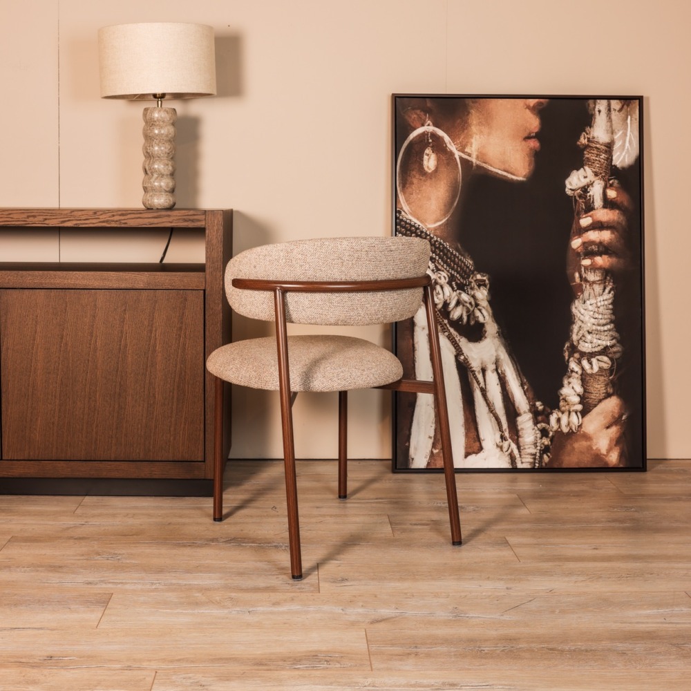 Eetkamerstoel Elin beige - Afbeelding 3