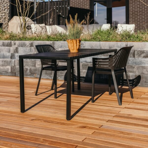 Tuintafel Siena zwart
