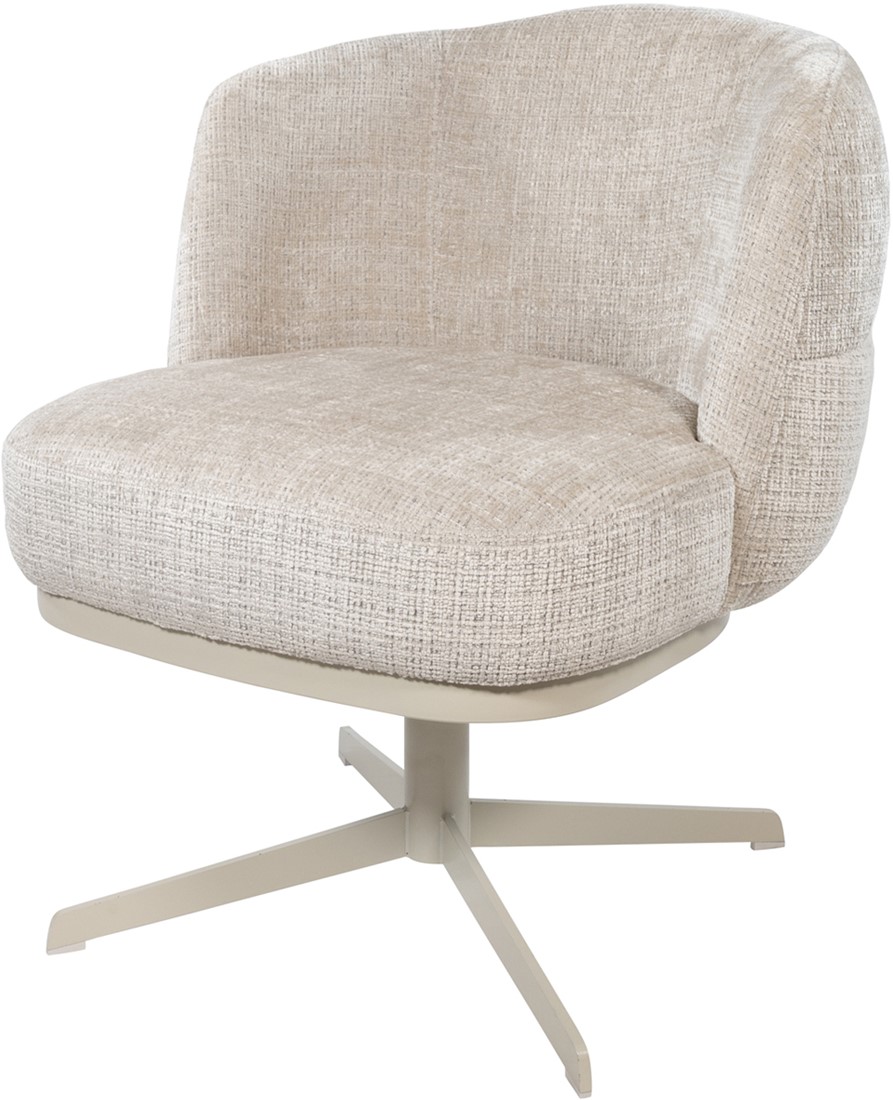 Eetkamerstoel JLo draaipoot 360 Cremona 04 beige taupe