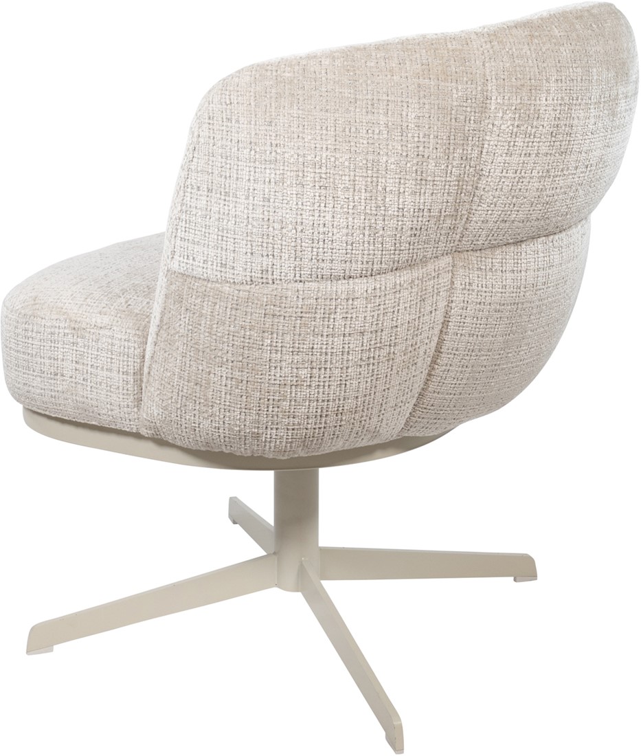 Eetkamerstoel JLo draaipoot 360 Cremona 04 beige taupe - Afbeelding 2