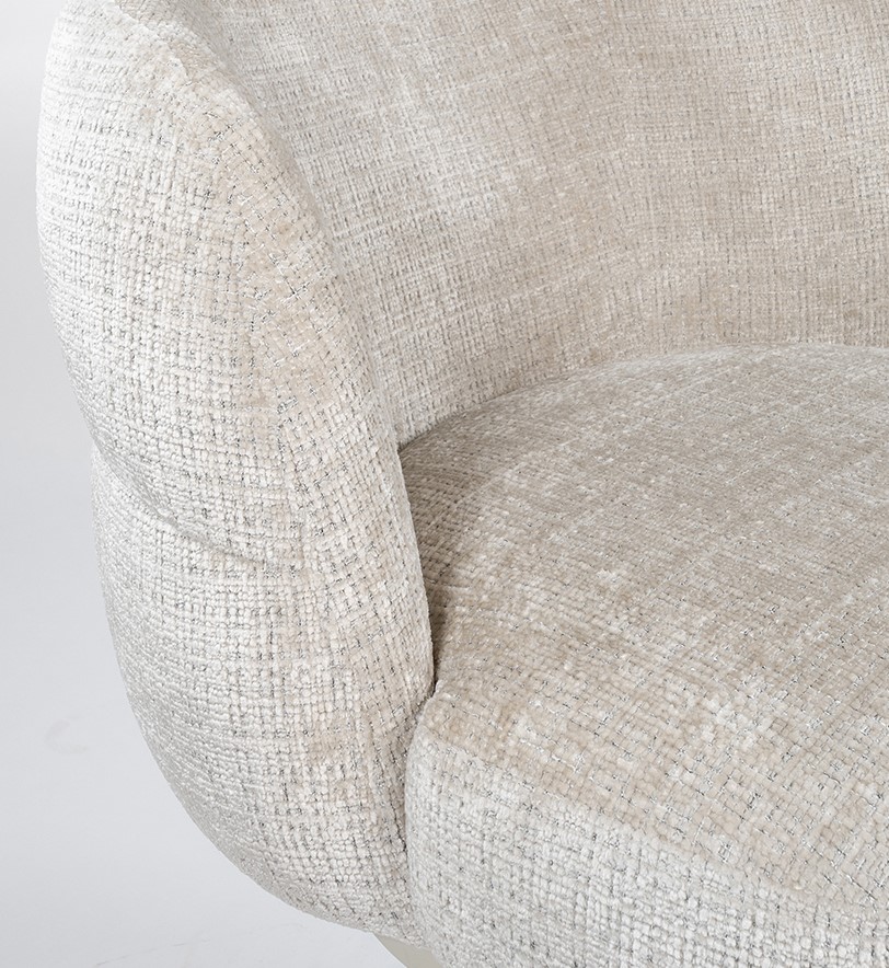 Eetkamerstoel JLo draaipoot 360 Cremona 04 beige taupe - Afbeelding 5