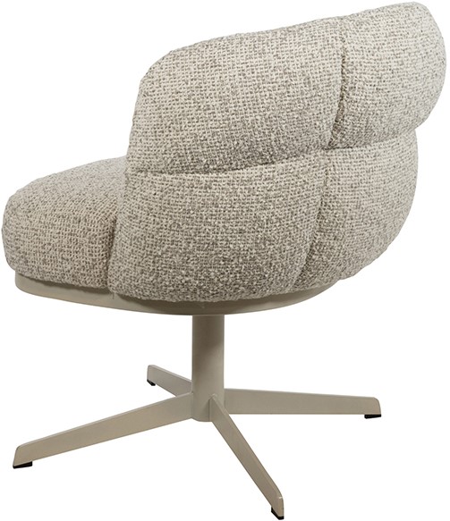 Eetkamerstoel JLo draaipoot 360 Cuzco Fog 3 beige - Afbeelding 2