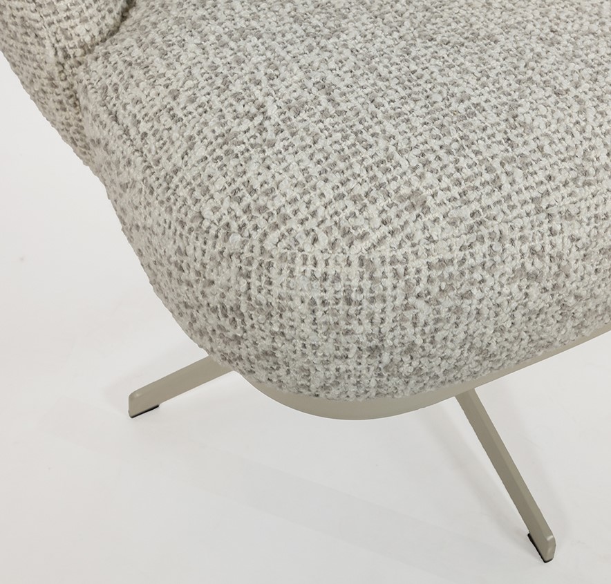 Eetkamerstoel JLo draaipoot 360 Cuzco Fog 3 beige - Afbeelding 6