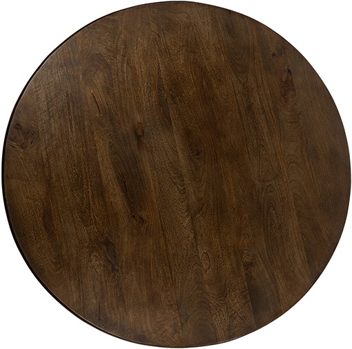 Bijzettafel Walnut bruin mangohout Ø50 cm - Afbeelding 3