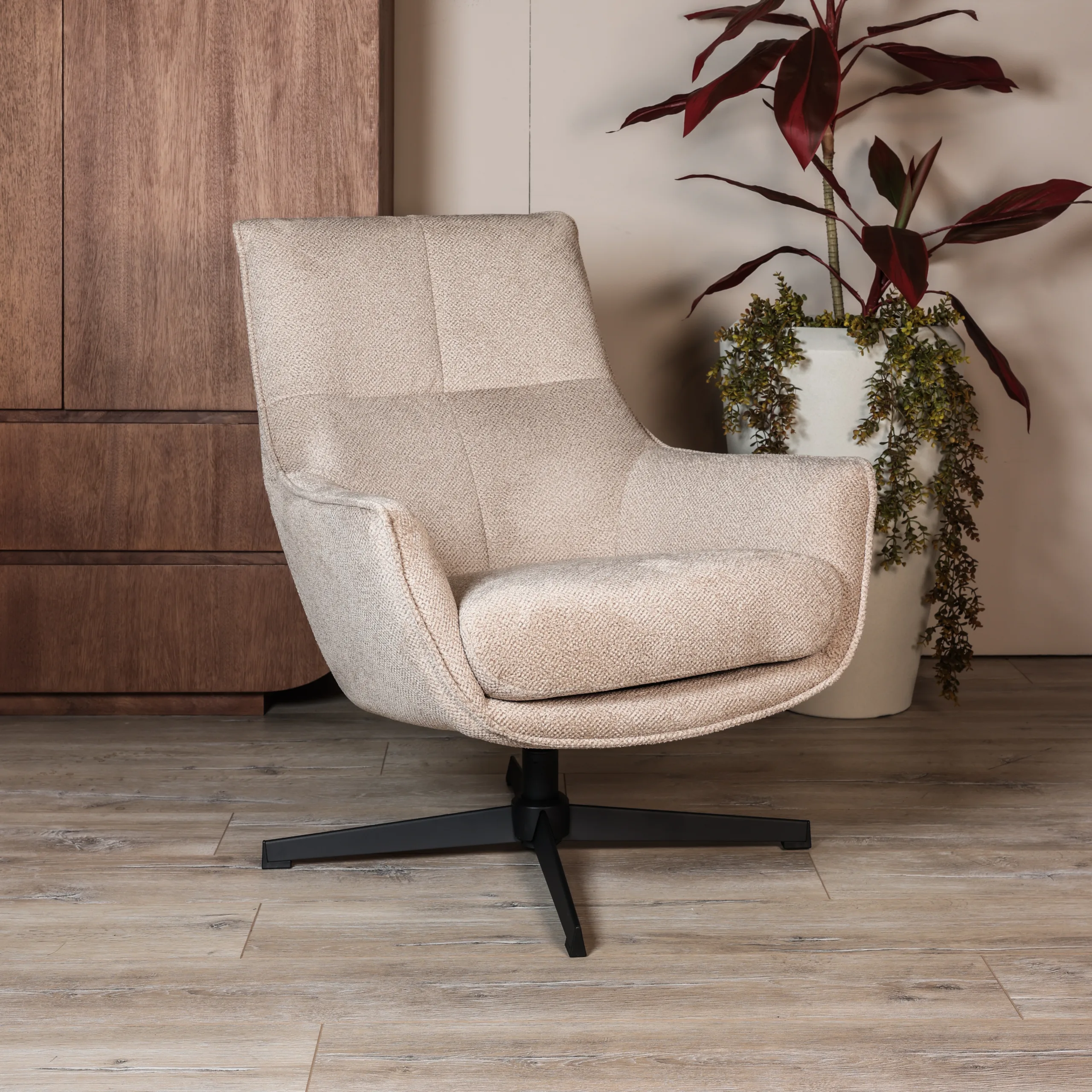 Fauteuil Oscar geweven stof