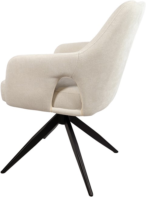 Eetkamerstoel Marley 360AR Storm Ecru 02 set van 2 - Afbeelding 2
