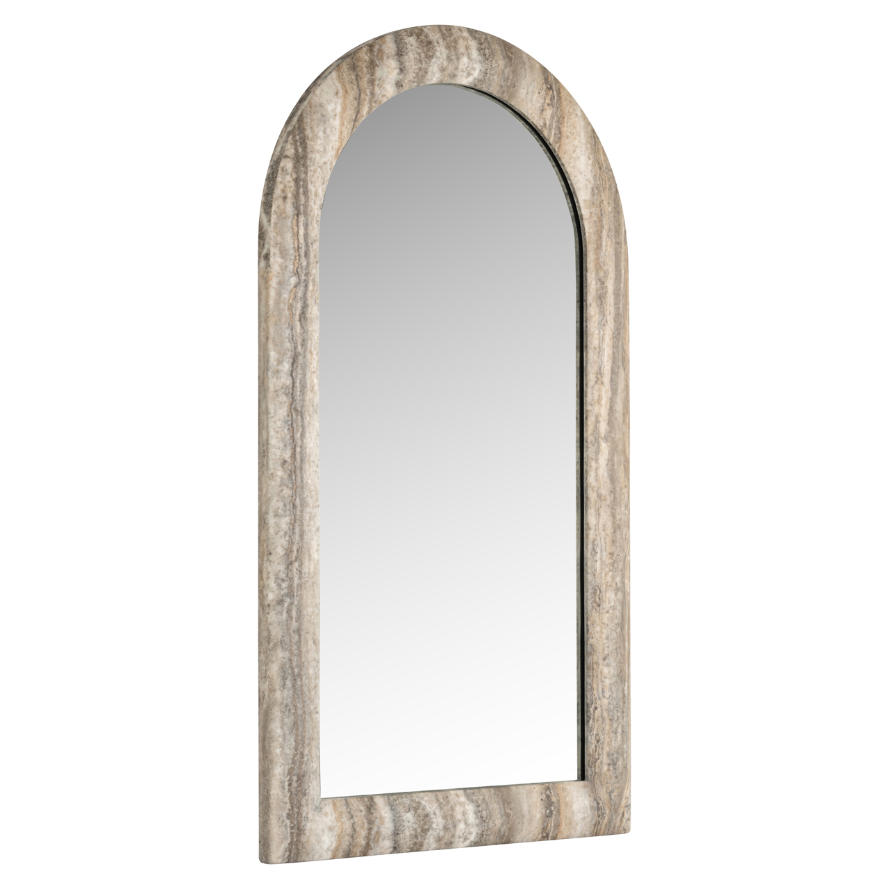 Spiegel Calvo faux travertine grijs - Afbeelding 2