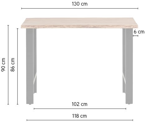 Bartafel 130 cm - Afbeelding 3