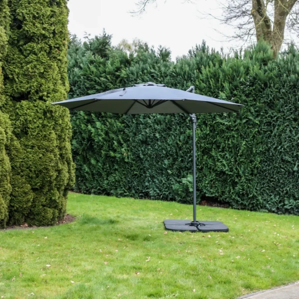 Parasol klein antraciet Ø 300 cm