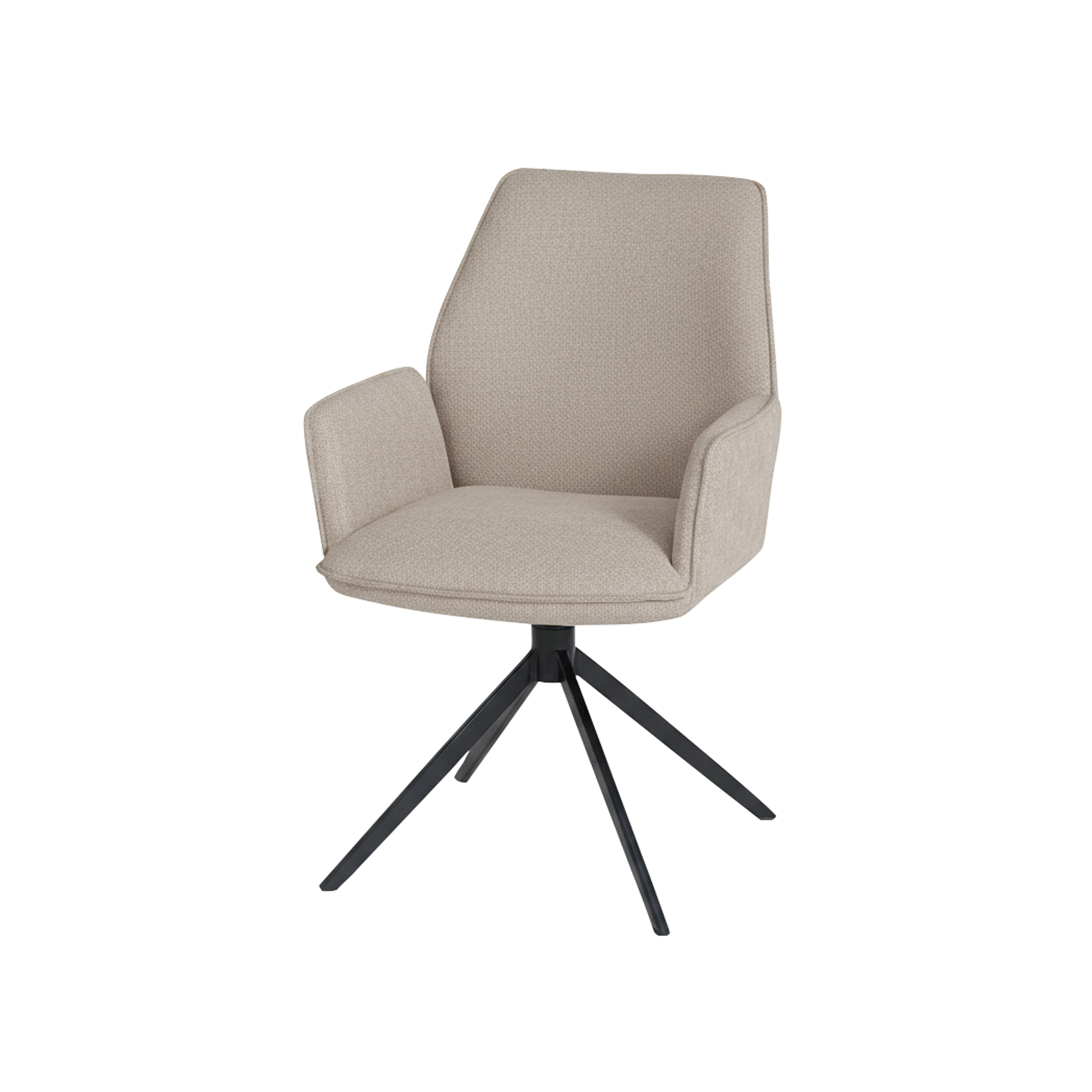 Eetkamerstoel Riva draaipoot 360ARS Vibe 08 beige set van 2