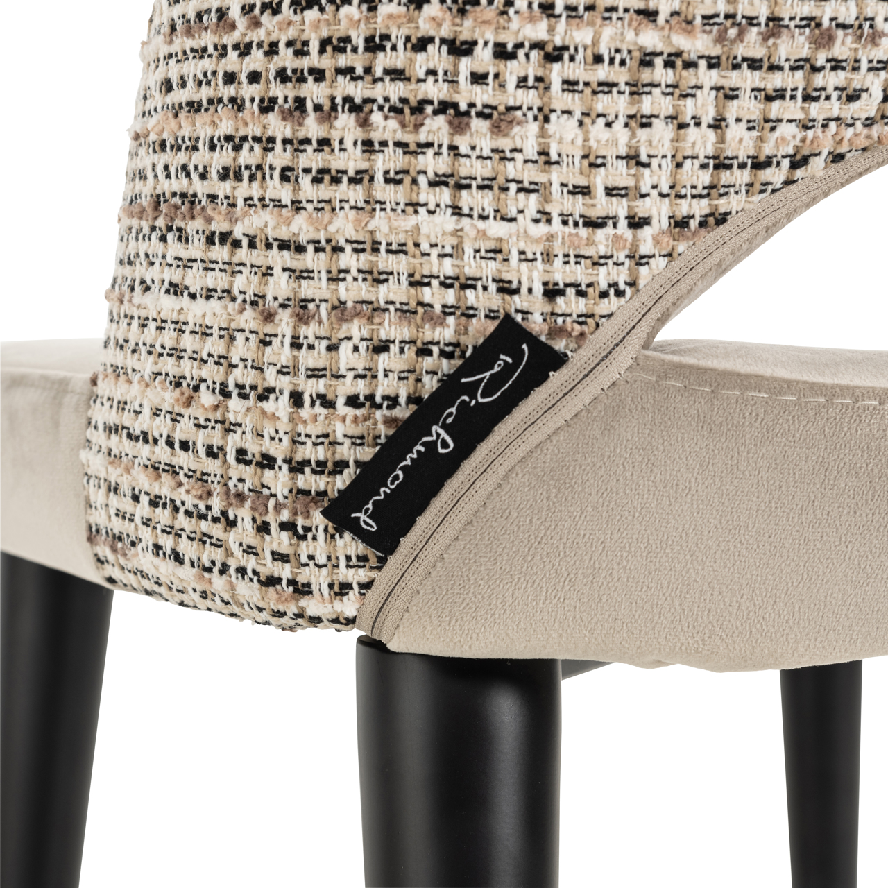 Eetkamerstoel Tabitha trendy brandvertragend naturel set van 2 - Afbeelding 7