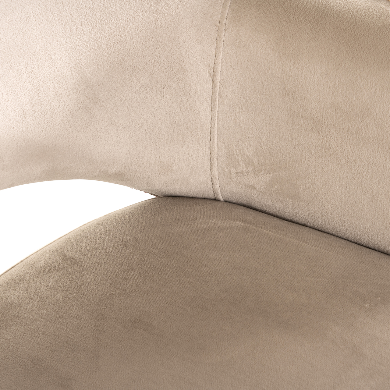 Eetkamerstoel Giovanna trendy rose / khaki velvet - Afbeelding 8