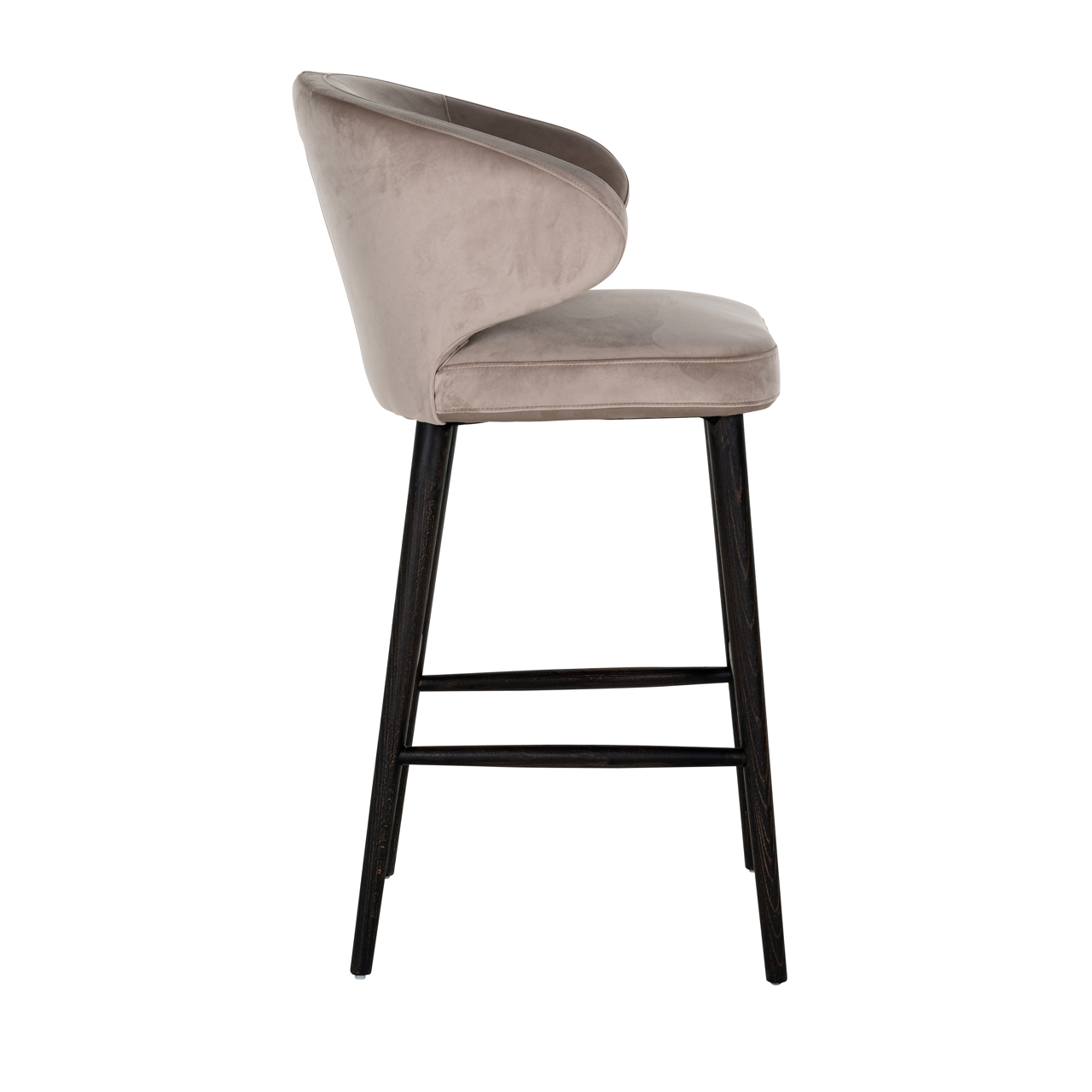 Barstoel indigo khaki velours - Afbeelding 3